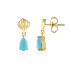 Sleeping Beauty Turquoise Silver Earrings (Faszination Türkis)
