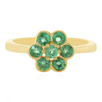 Ethiopian Emerald Silver Ring