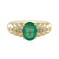 14K AAA Zambian Emerald Gold Ring (de Melo)