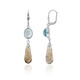 Smoky Quartz Silver Earrings (CUSTODANA)