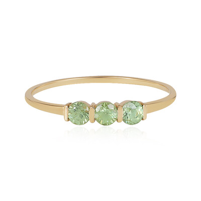 9K Demantoid Gold Ring