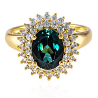 9K Brazilian Indicolite Gold Ring