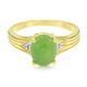 Imperial Chrysoprase Silver Ring