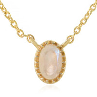 Rainbow Moonstone Silver Necklace