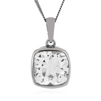 White Topaz Silver Necklace
