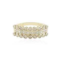 9K I2 Champagne Diamond Gold Ring (de Melo)
