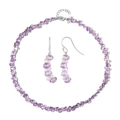 Rose de France Amethyst Silver Set