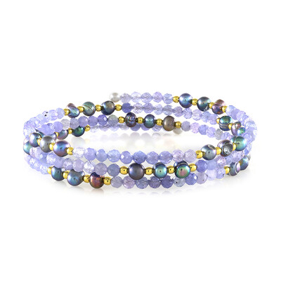 Tanzanite Steel Bangle (Riya)