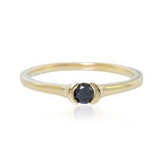 9K Black Diamond Gold Ring