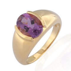 Uruguayan Amethyst Silver Ring (de Melo)