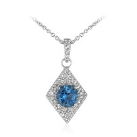 London Blue Topaz Silver Necklace