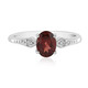 Mozambique Garnet Silver Ring