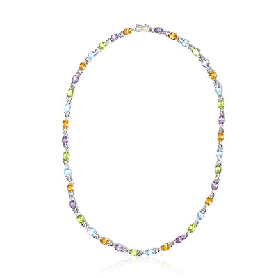 Amethyst Silver Necklace
