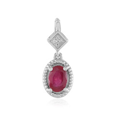 Bemainty Ruby Silver Pendant