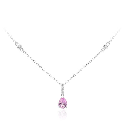 14K Pink Sapphire Gold Necklace (CIRARI)