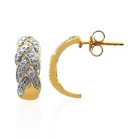 I2 (I) Diamond Silver Earrings