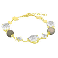 White Quartz Silver Bracelet