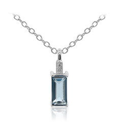 London Blue Topaz Silver Necklace