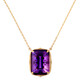14K Zambian Amethyst Gold Necklace (de Melo)
