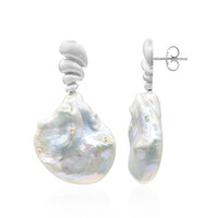 Freshwater pearl Silver Earrings (TPC)