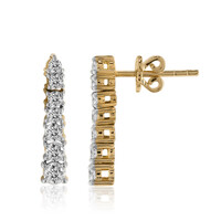 18K IF (D) Diamond Gold Earrings