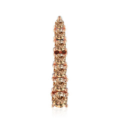 14K SI1 Argyle Rose De France Diamond Gold Pendant