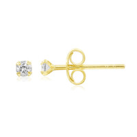 9K Zircon Gold Earrings