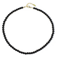 Black Tourmaline Silver Necklace
