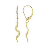 9K Flawless (F) Diamond Gold Earrings (LUCENT DIAMONDS)