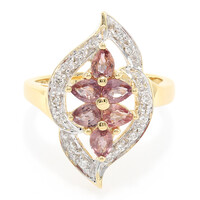 18K Unheated Padparadscha Sapphire Gold Ring (AMAYANI)