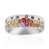 Fancy Sapphire Silver Ring