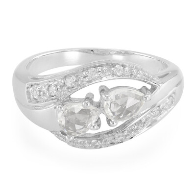 White Sapphire Silver Ring