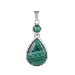 Malachite Silver Pendant