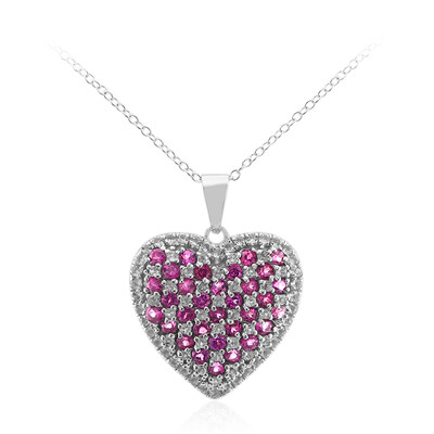 Rhodolite Silver Necklace