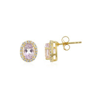 Kunzite Silver Earrings
