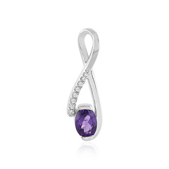 Siberian Amethyst Silver Pendant