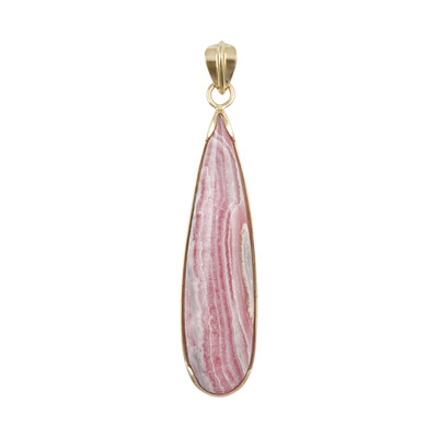 Rhodochrosite Silver Pendant (Bali Barong)