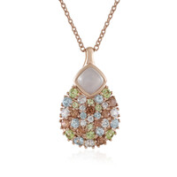 White Moonstone Silver Necklace (KM by Juwelo)