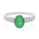 Bahia Emerald Silver Ring