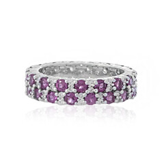 Rhodolite Silver Ring