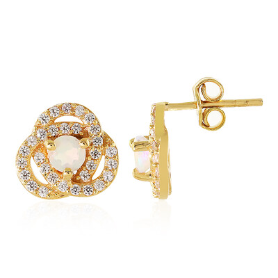 Welo Opal Silver Earrings