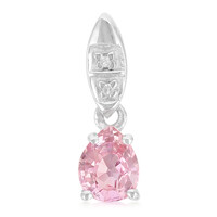 Padparadscha Sapphire Silver Pendant