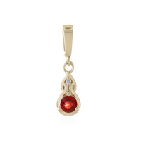 9K Tanzanian Ruby Gold Pendant