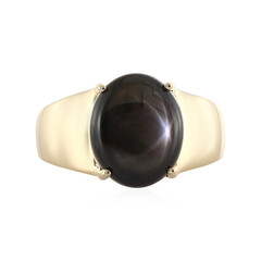 9K Black Star Sapphire Gold Ring