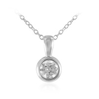 White Topaz Silver Necklace