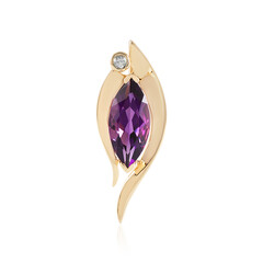 9K Siberian Amethyst Gold Pendant (de Melo)
