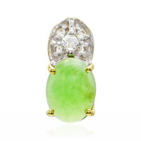 Imperial Chrysoprase Silver Pendant