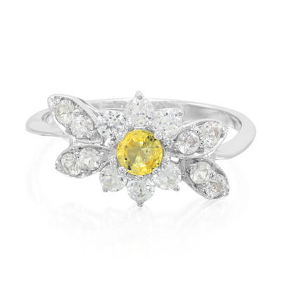 Yellow Sapphire Silver Ring