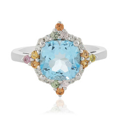 Sky Blue Topaz Silver Ring