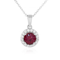 Malawi Garnet Silver Necklace